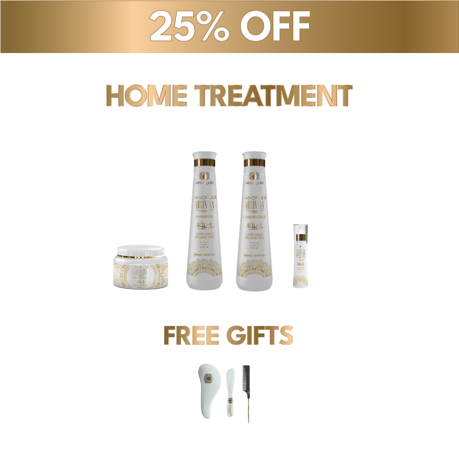 1x Home Hair Treatment Bundle (25% OFF): Shampoo, Conditioner, Mask & Serum