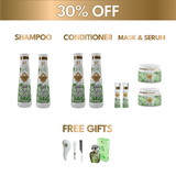 2x Home Hair Treatment Bundle (30% OFF): Shampoo, Conditioner, Mask & Serum